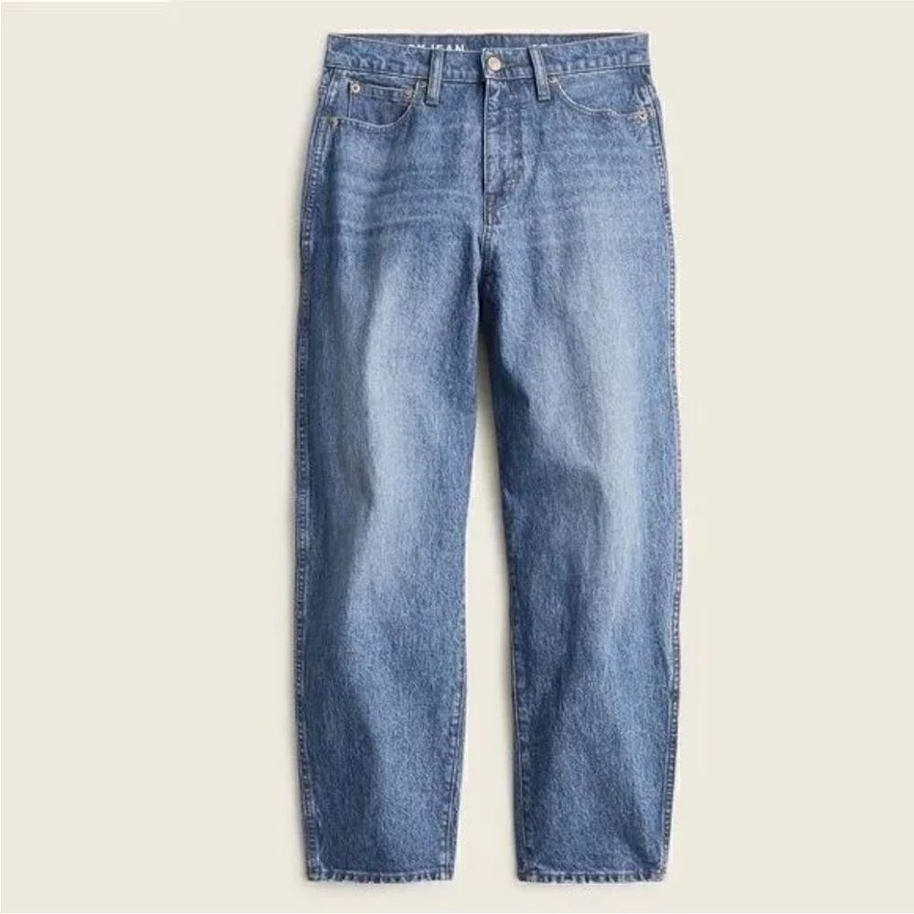 New Women’s J CREW High-rise Peggy tapered jean Blue delancey sZ 32 80s vintage - Picture 13 of 13